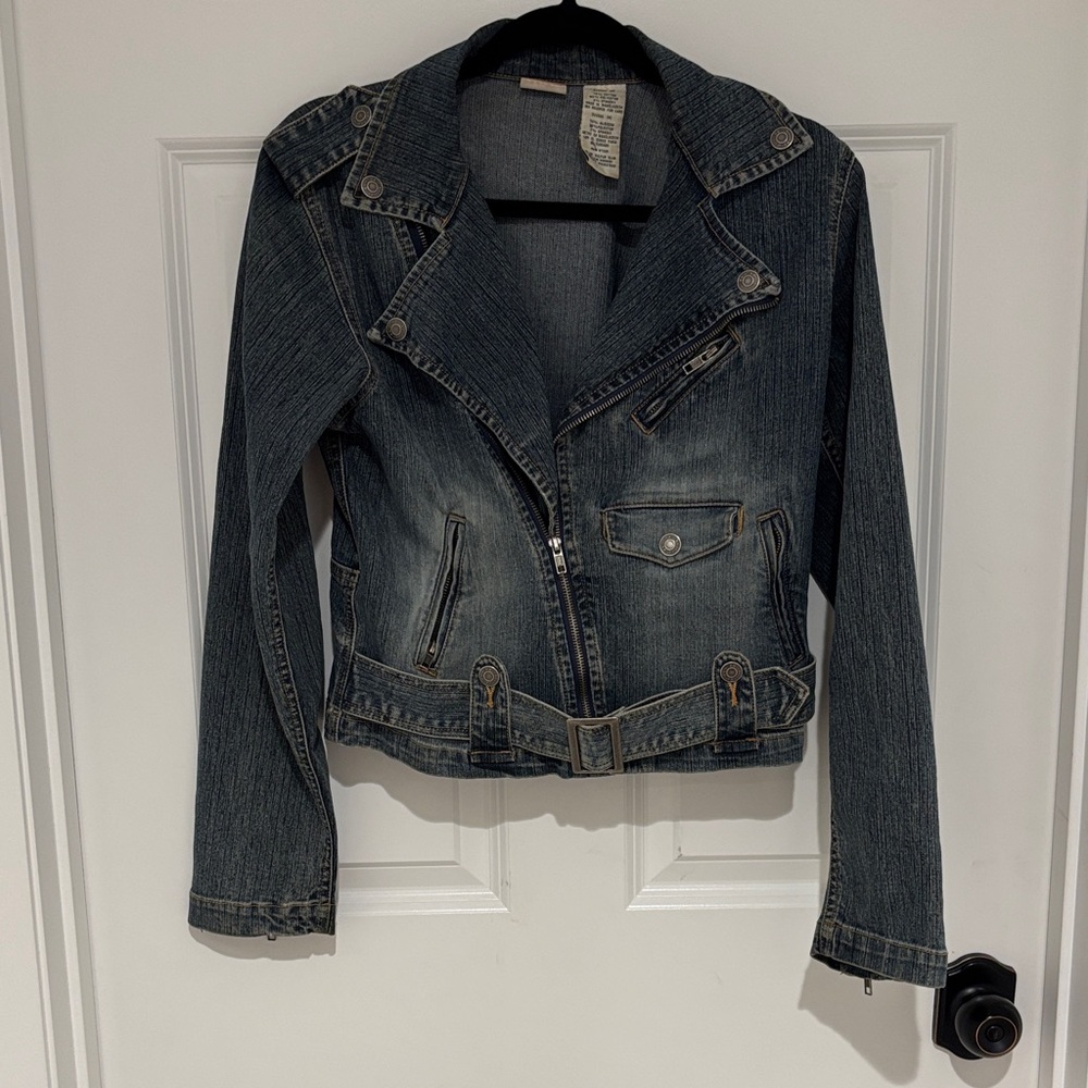 No Boundaries Dark Blue Jean Jacket